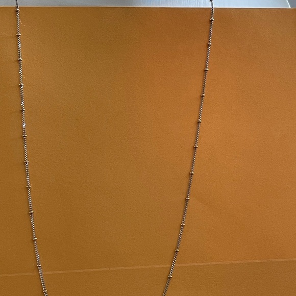 Vecceli Italy Silver and Gold Minimalist Necklace - Picture 4 of 4